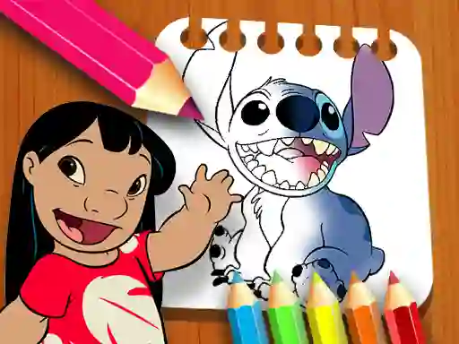 Spel Lilo and Stitch Coloring Book aanlyn