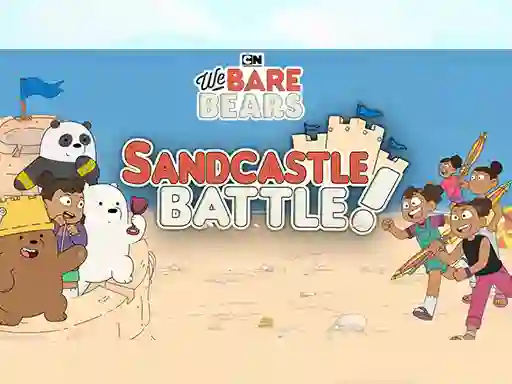 Spel Sandcastle Battle! We Bare Bears aanlyn