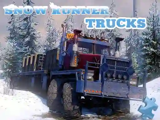 Spel Snow Runner Trucks Jigsaw aanlyn