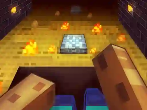 Spel Parkour in the cave 3D aanlyn