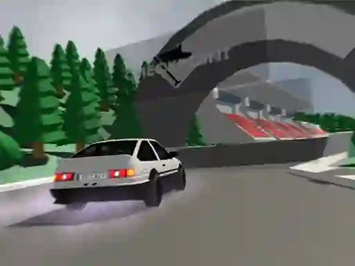 Spel Low poly car racing aanlyn
