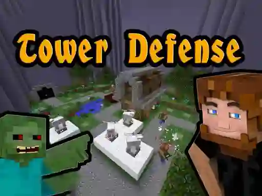 Spel Minecraft Tower Defense aanlyn