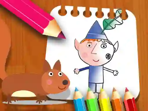 Spel Ben Hollys Coloring Book aanlyn