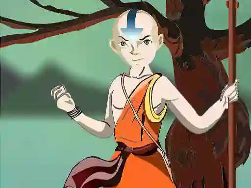 Spel Avatar Aang DressUp aanlyn