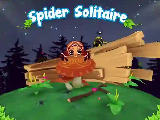 Spel Spider Solitaire aanlyn