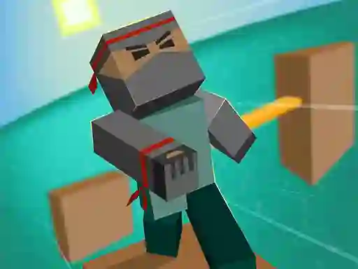 Spel Blocky Parkour Ninja aanlyn
