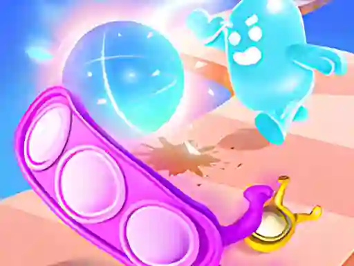Spel Bubble run aanlyn