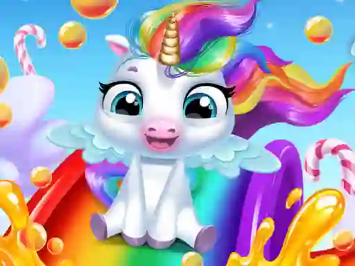 Spel Glitter Unicorn Dress Up Girls aanlyn