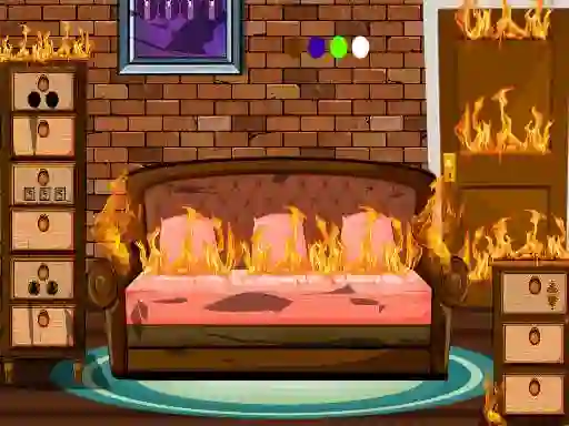 Spel Fired House Escape aanlyn