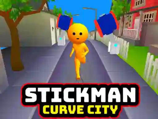 Spel Stickman Curve City aanlyn