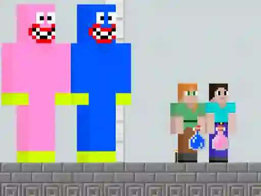 Spel Huggy Kissy vs Steve Alex aanlyn
