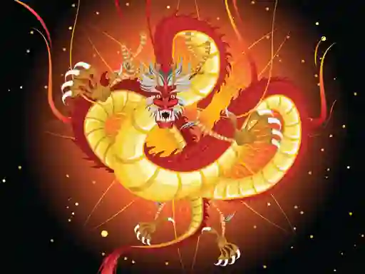 Spel Chinese Dragons Coloring aanlyn