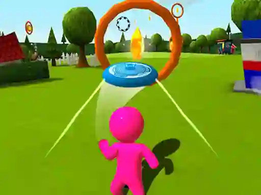Spel Frisbee 3D aanlyn