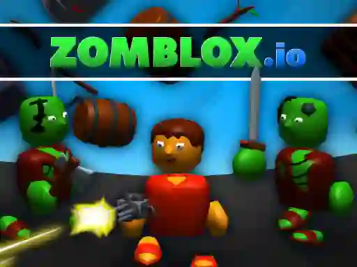 Spel Zomblox.io aanlyn