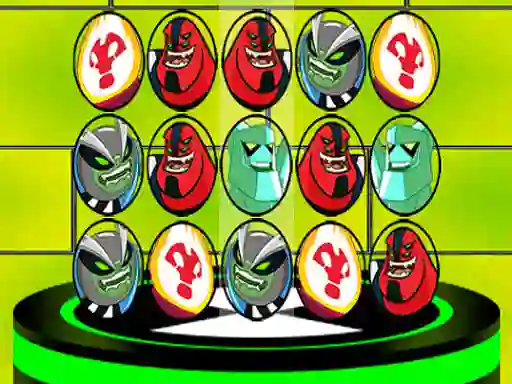 Spel Ben 10 Match 3 Aliens aanlyn
