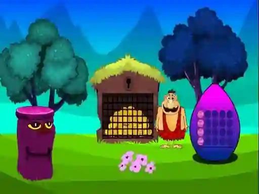 Spel Caveman Treasure Escape aanlyn