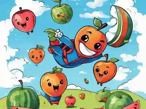 Spel Fruit Merge game aanlyn