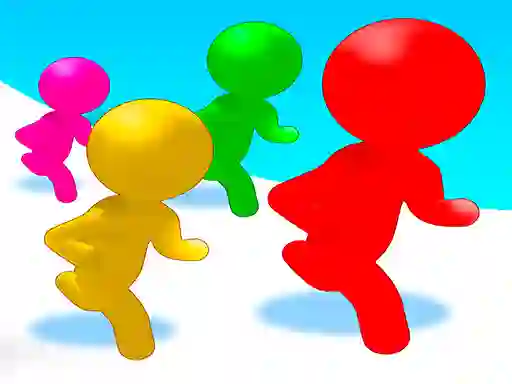 Spel Stickmen Color Run Switch aanlyn