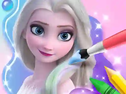 Spel Coloring Book For Elsa aanlyn