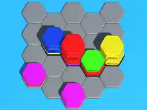 Spel Hexa Sort 3D Puzzle aanlyn