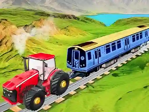 Spel Chain Tractor Train Towing Game 3D aanlyn