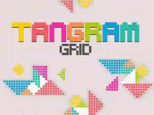 Spel Tangram Grid aanlyn