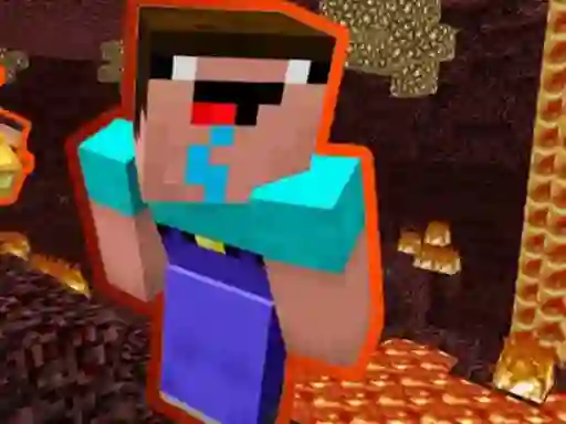 Spel Noob Parkour: Nether aanlyn