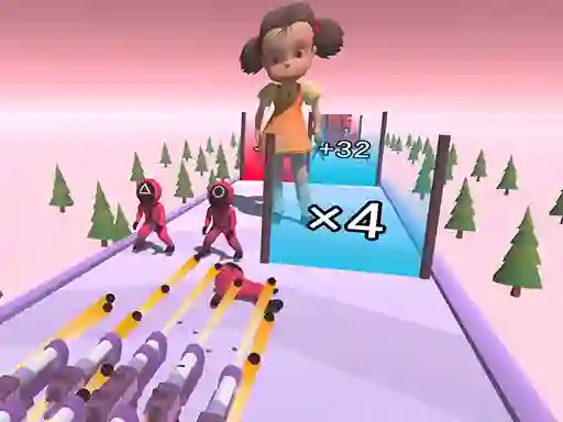 Spel Squid Game Gun Fest aanlyn