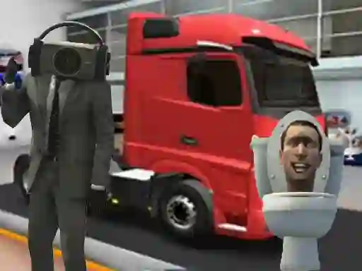 Spel Truck Simulator Skibidi Toilet aanlyn