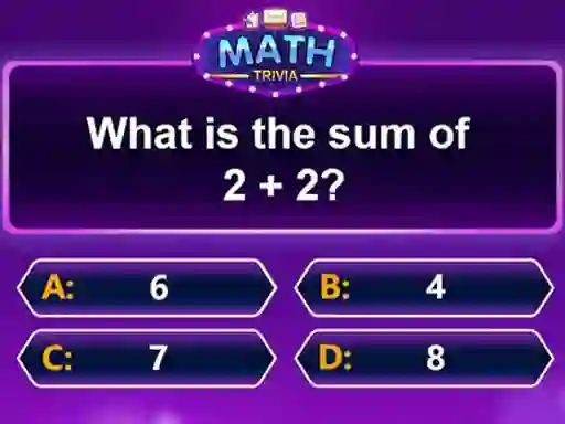 Spel Math Trivia aanlyn