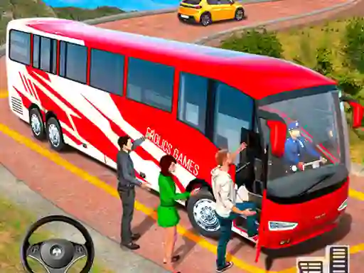 Spel Modern Bus Simulator New Parking Games aanlyn