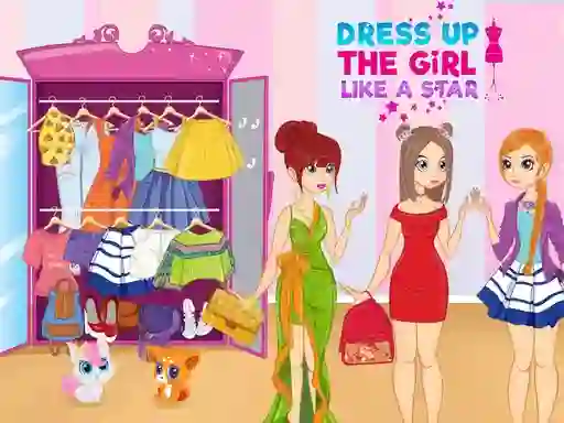 Spel Dress Up The Girl Like A Star aanlyn