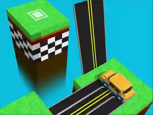 Spel Blocky Taxy ZigZag aanlyn