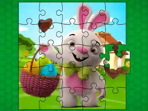 Spel Easter Bunny Eggs Jigsaw aanlyn