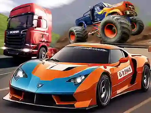 Spel Racing Island aanlyn