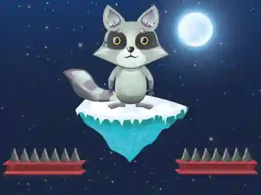 Spel Jumping Raccoon aanlyn