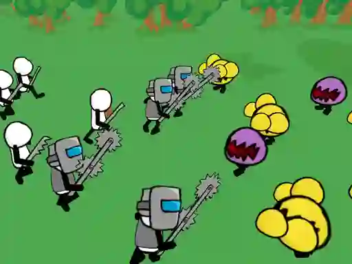 Spel Stickman Gun Battle Simulator aanlyn