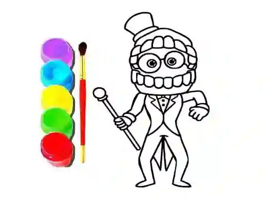 Spel Digital Circus Click and Paint aanlyn