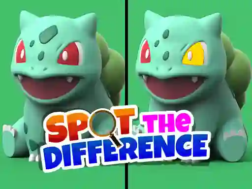 Spel Pokimon Spot the differences aanlyn