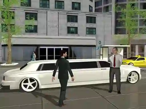 Spel Limo Taxi Driving Simulator: Limousine Car Games aanlyn