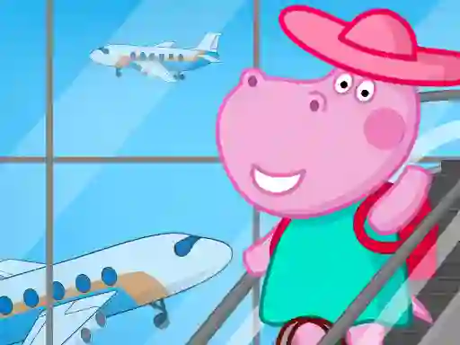 Spel Hippo Family Airport Adventure aanlyn
