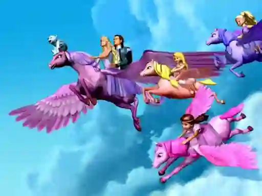 Spel Barbie Magic Pegasus Puzzle aanlyn