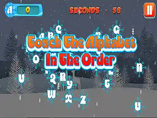 Spel Touch the Alphabet in the Order aanlyn
