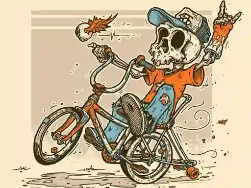 Spel Halloween Bike Ride aanlyn