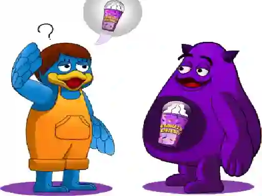 Spel Grimace Monster Dop Story aanlyn