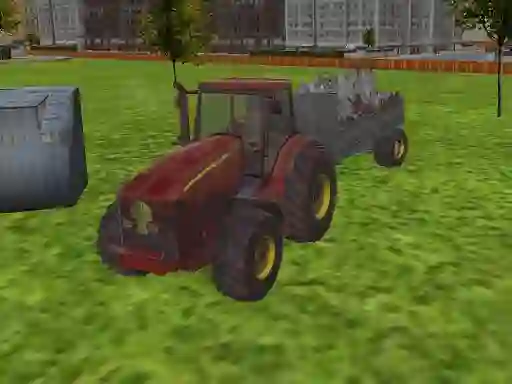 Spel 3D city tractor garbage sim aanlyn