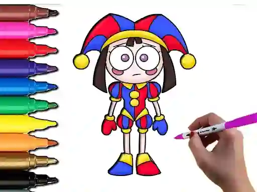 Spel Pomni Coloring Time aanlyn