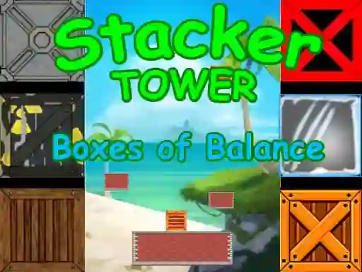 Spel Stacker Tower Boxes of Balance aanlyn
