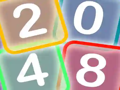 Spel Neon Game 2048 aanlyn