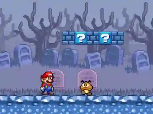 Spel Super Mario Bros Star Scramble 2 Ghost island aanlyn
